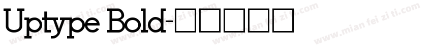 Uptype Bold字体转换
